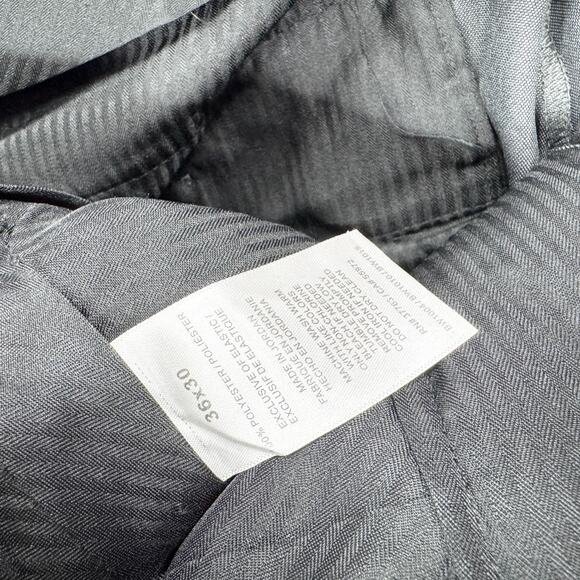 Savane Pants Men Size 36 X 30 Pleated Button Over Cuffed Dress Trousers Pockets - Picture 5 of 6